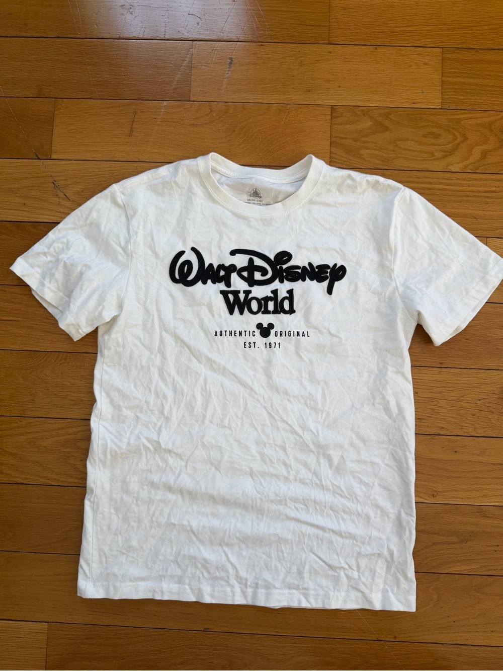 Disney White T‑Shirt with Black Walt Disney World Logo